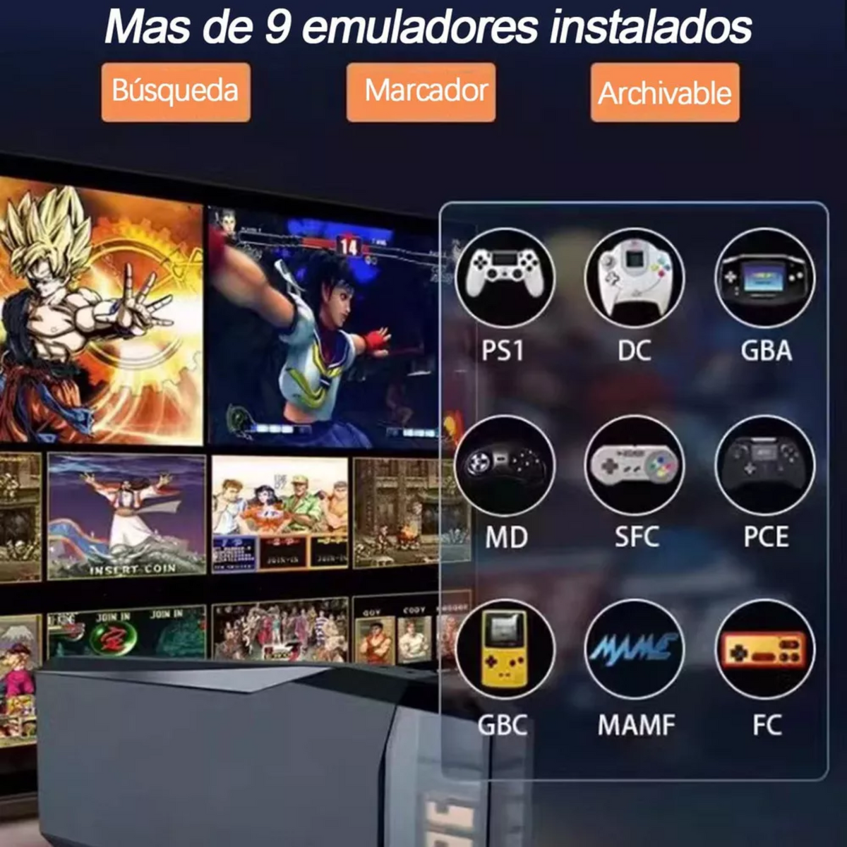 CONSOLA DE VIDEOJUEGOS RETRO