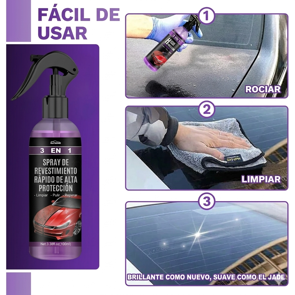 2x1 Protector Auto Cera Spray 150 ml