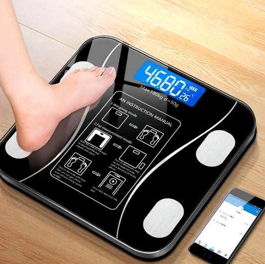 Báscula Digital Inteligente de Baño con Análisis Corporal