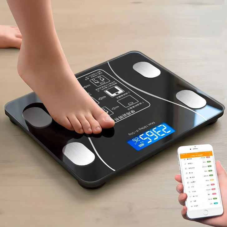 Báscula Digital Inteligente de Baño con Análisis Corporal