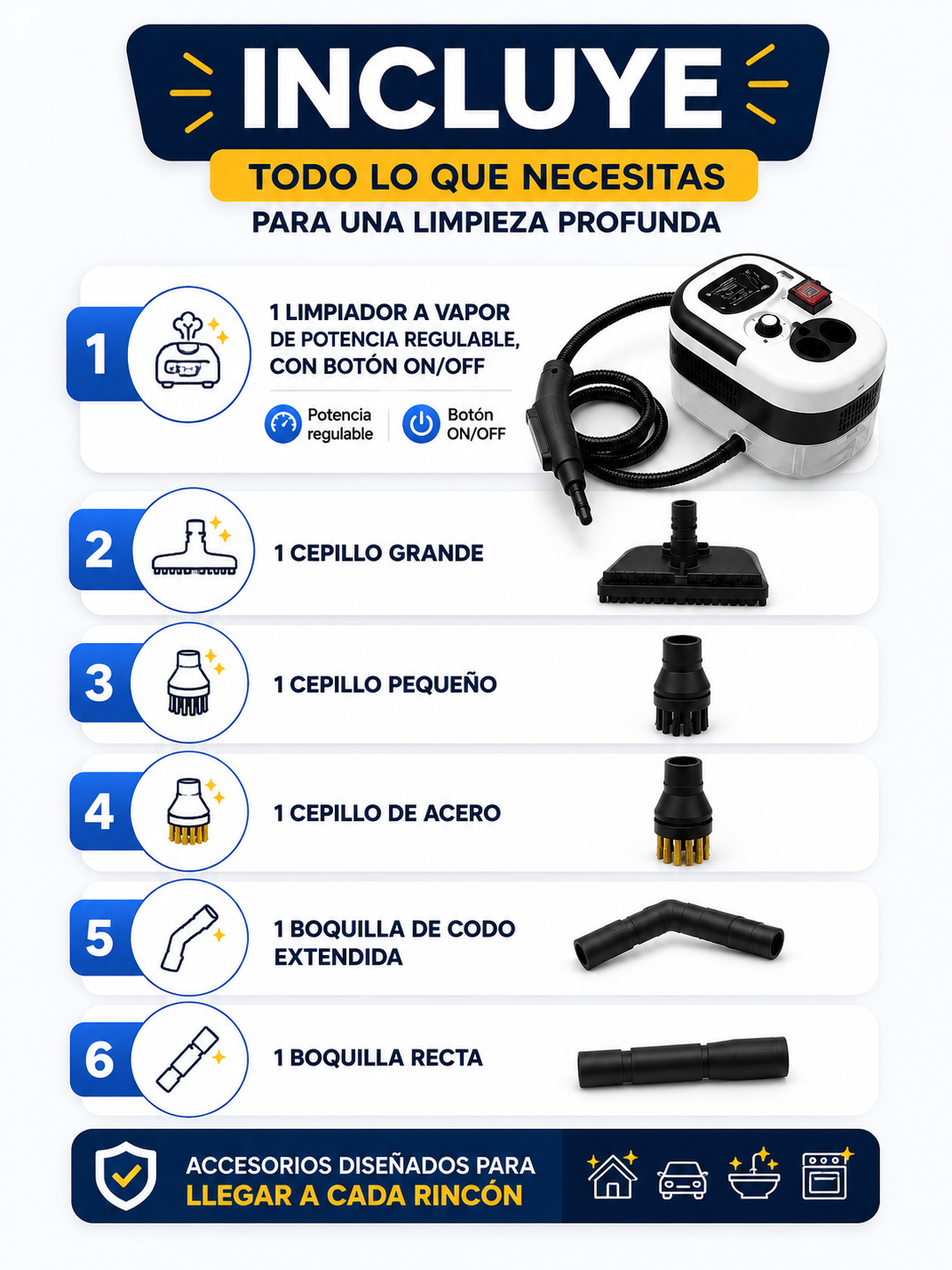 Limpiador Portátil a Vapor