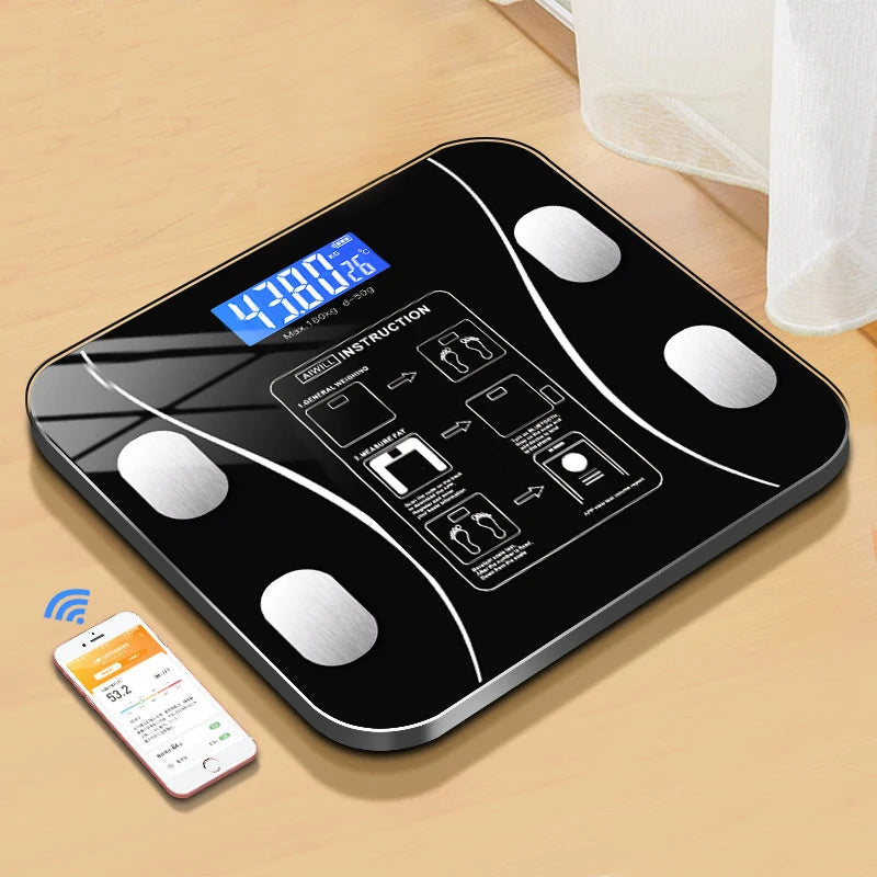 Báscula Digital Inteligente de Baño con Análisis Corporal