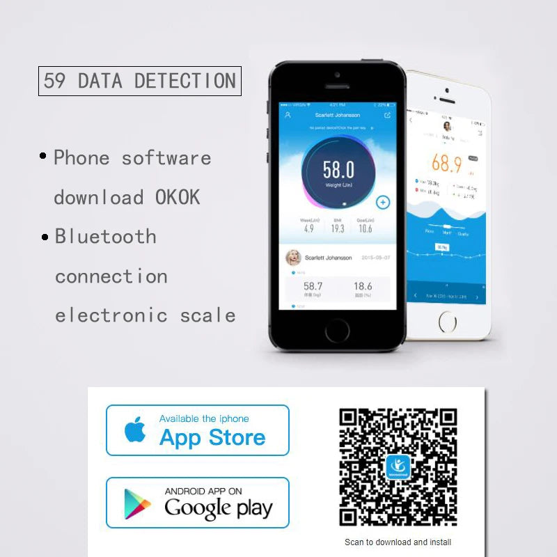 Báscula Digital Inteligente de Baño con Análisis Corporal