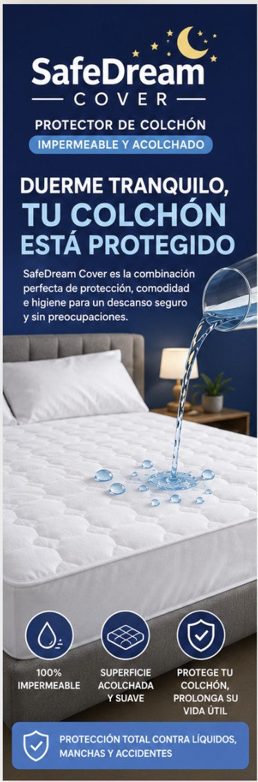 CUBRE COLCHON IMPERMEABLE