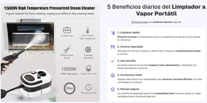 Limpiador Portátil a Vapor